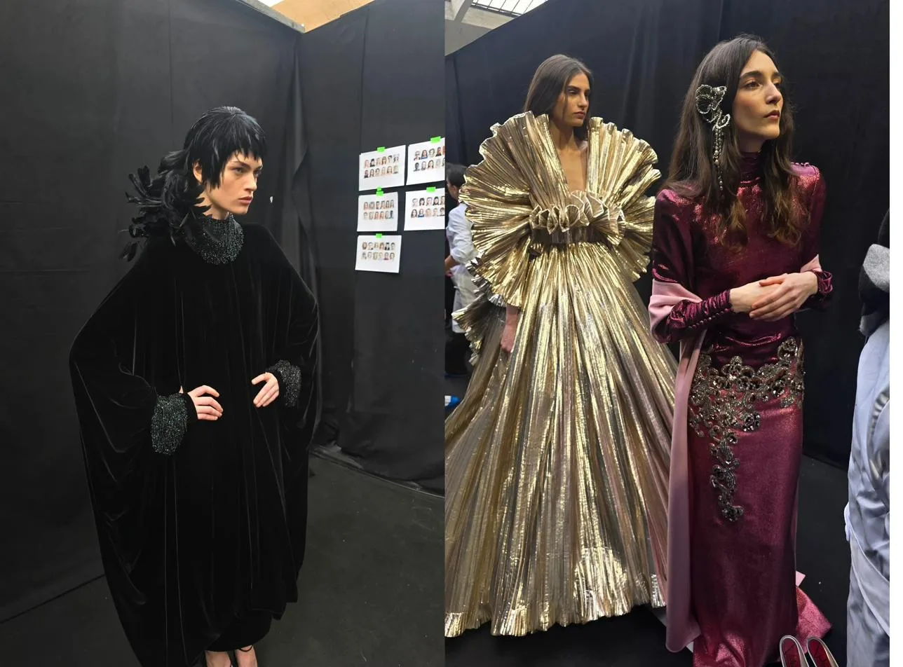 Backstage Valentino Haute Couture janvier 2026 Paris